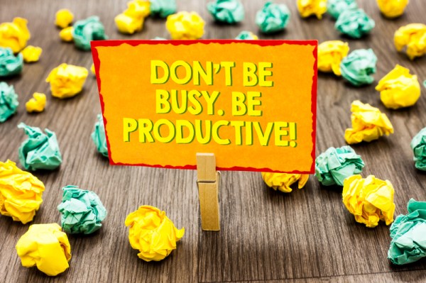 dont be busy be productive image